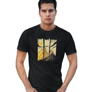 Men’s Mountain Hiking T-Shirt – Nature Sun Adventure Tee